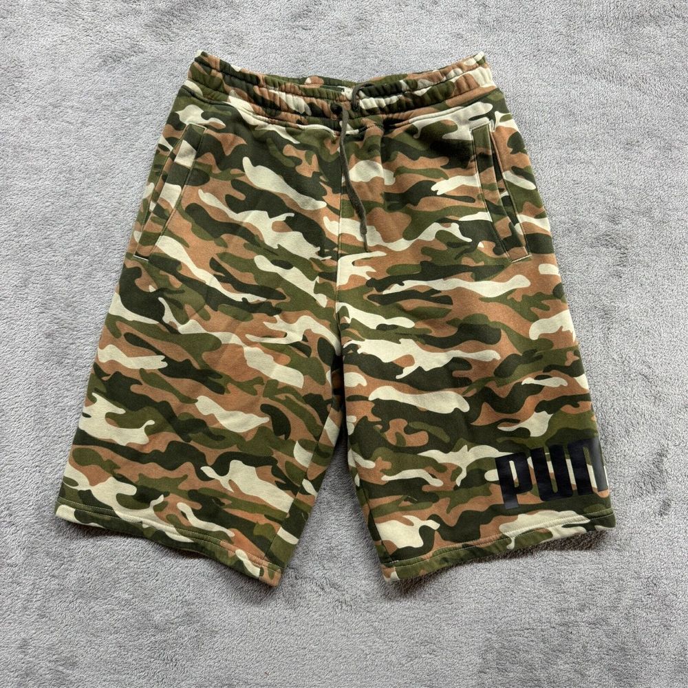 Puma Camo‎ Shorts Mens Small Multi Color Outdoor Performance Training